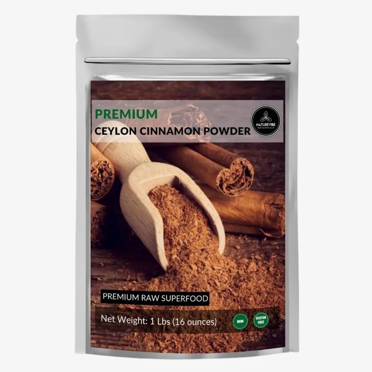 Ceylon Cinnamon Powder (1lb), Ground Premium Quality by Naturevibe Botanicals | Gluten-Free, Keto Friendly & Non-GMO (16 ounces)