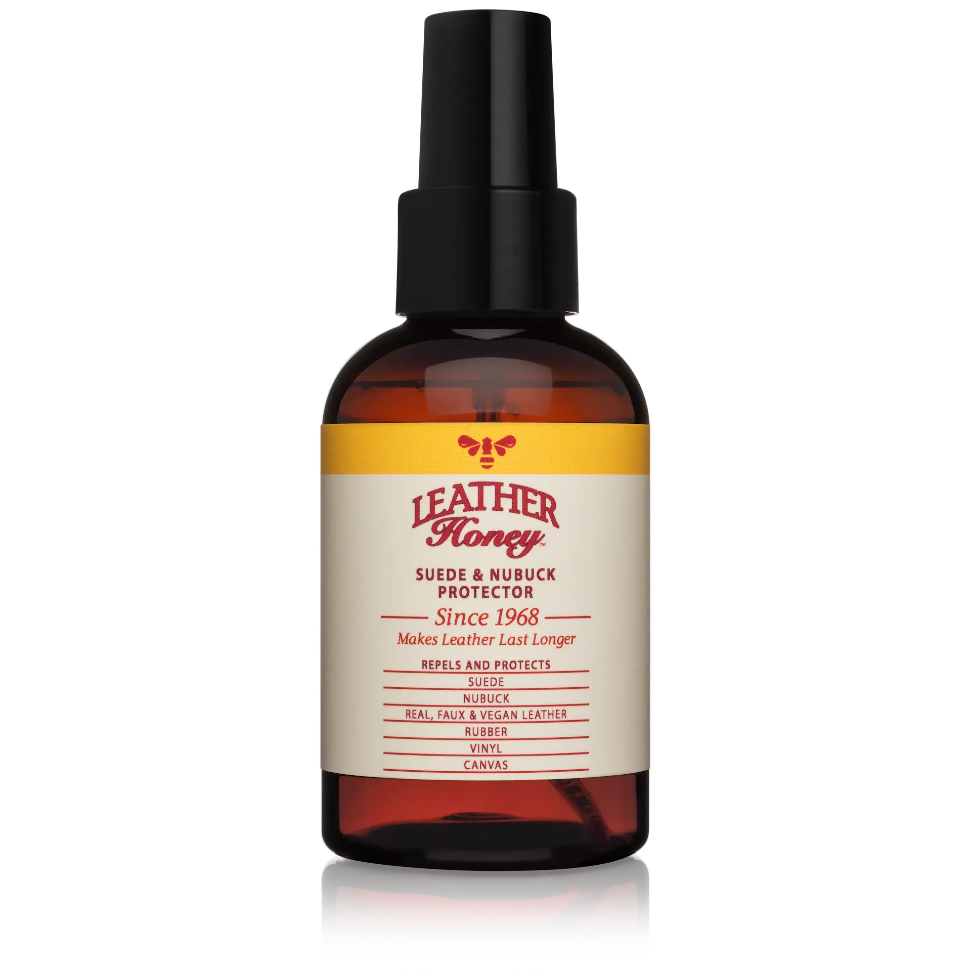 LEATHER Honey Suede & Nubuck Protector Spray - Shoe Spray Protectant, Sneaker Protector - Non-Toxic, Non-Aerosol Premium Leather Care Formula for Footwear, Handbags & Canvas, Sneaker Protector Spray