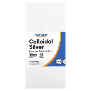 Nutricost Colloidal Silver, Unflavored, 150 mcg, 8 fl oz (240 ml)
