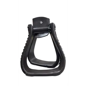 2" Leather Covered Stirrups, Aluminum Core