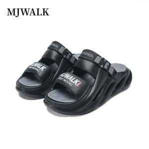 [MJWALK]Men's Summer Essentials - 2-in-1 Adjustable Strap Slippers Breathable Slides with Thick Platform & Non-Slip Grip for Beach, Garden & Outdoor