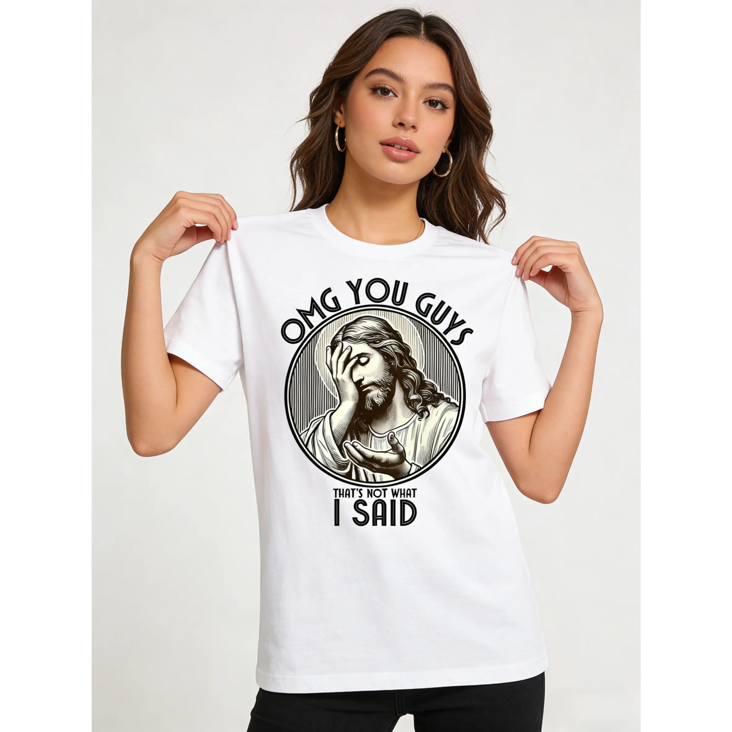 Men's & Women's Streetwear 100% Cotton T-Shirt - Breathable Menswear Casual Round Neck Short-Sleeve Summer Top with Funny Sarcastic Print, Relaxed