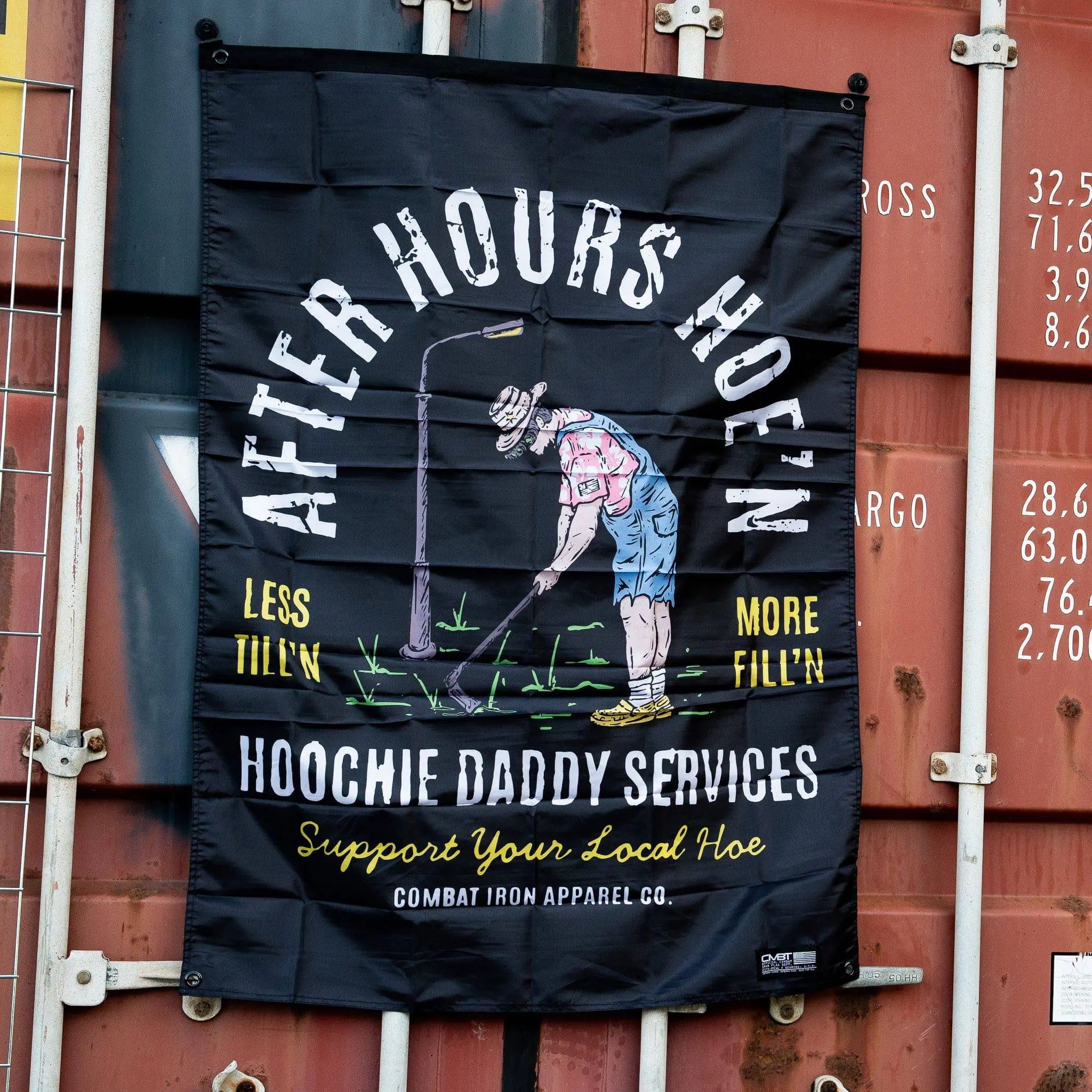 After Hours Hoe'n Hoochie Daddy Hand Backdrop Banner, Festive Home Party Wall Banners