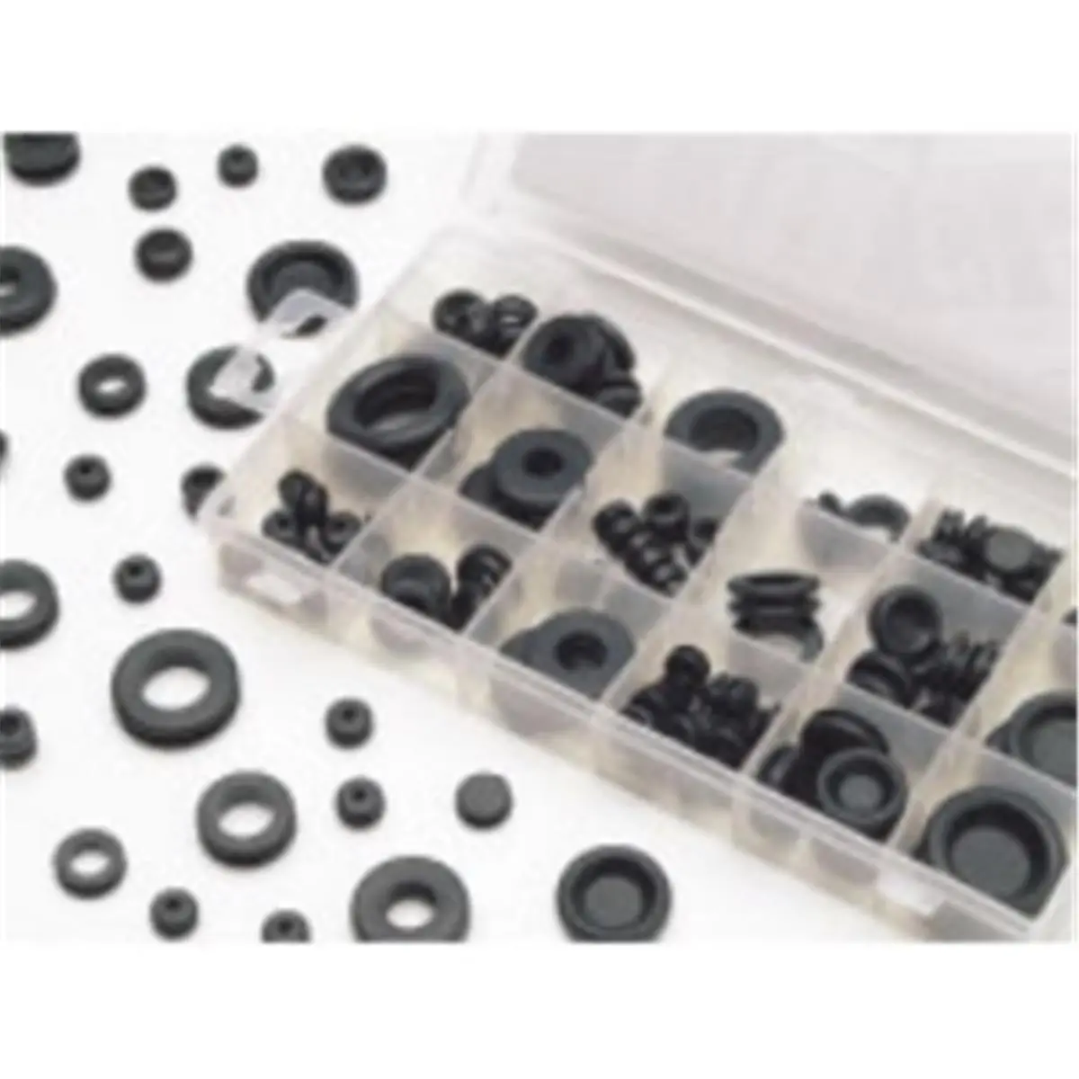 Wilmar Heavy-Duty Rubber Grommet Kit, 125 Piece Assortment in 18 Sizes, Extra Thick Wall for Automotive Sheet Metal Insulation, Home Use