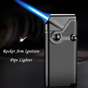 Rock Arm Lighter, Jet Torch Lighter, Outdoor Windproof Lighter, Metal Cigar Lighter, Portable Rechargeable Lighter, Cycle Charging, Adjustable Flame Size, Suitable for Kitchen Scented Candle Lighter, Best Gift for Men (Butane Free)