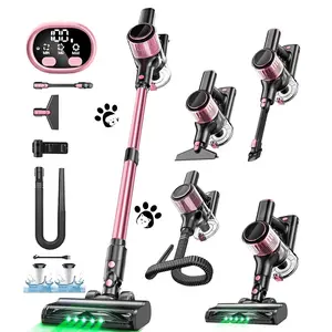 Cordless Rechargeable Vacuum Cleaner - Lightweight Stick Vac, Wireless Household Appliance for Home Floor Care