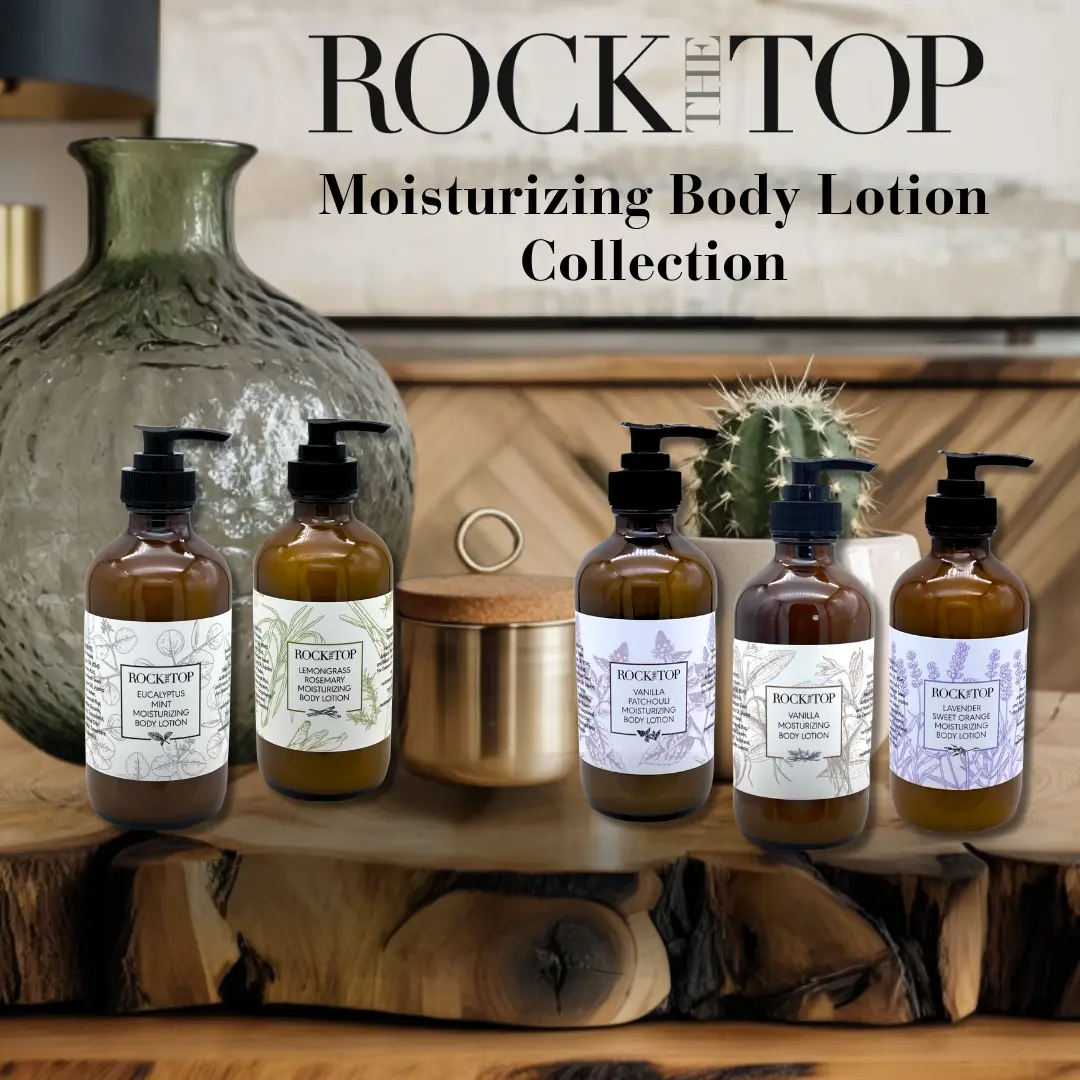 Rock the Top Moisturizing Body Lotion Collection - 8 Ounces of Body Moisturizers - Skin Care Product