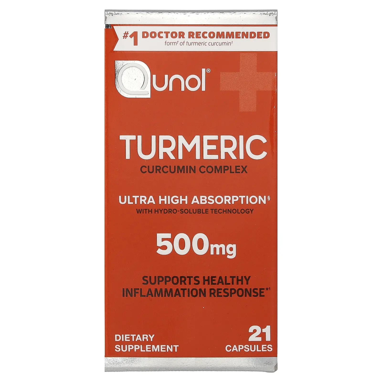 Qunol Turmeric, 500 mg, 21 Vegetarian Capsules