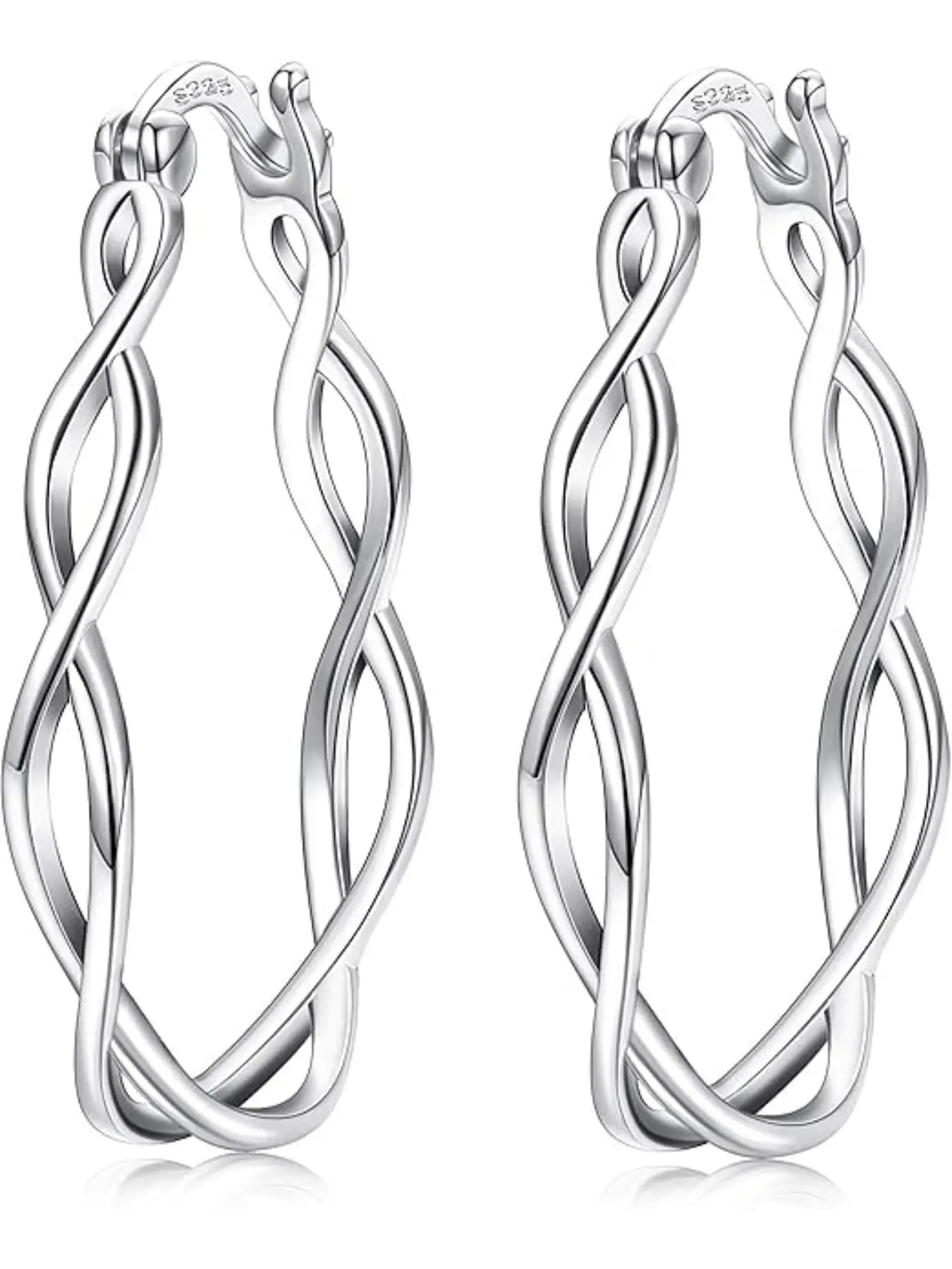Hoop Earrings Lightweight Twisted Irish Celtic Knot Dangle Earrings Hypoallergenic Boho Vintage Filigree Earrings for Women