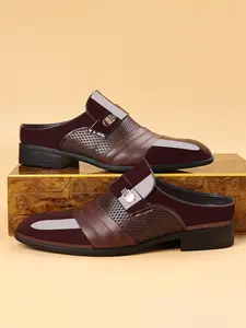 Men's Business Casual Shoes, Slip-On Round Toe Low Top Office Wear, Daily Comfortable Footwear, Perfect for Work and Everyday Use