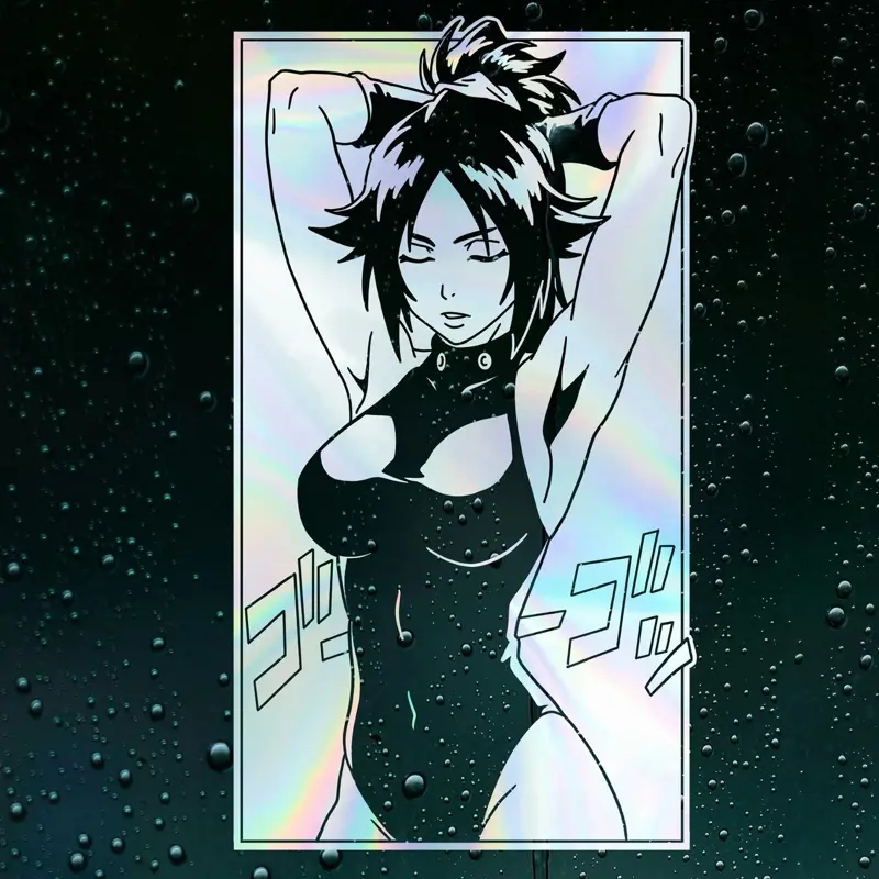 B Anime Decal