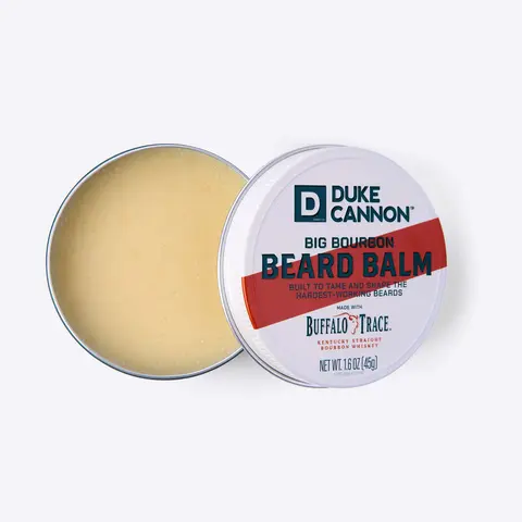 Duke Cannon Supply Co. Big Bourbon Beard Balm, 1.6oz - Oak Barrel Scent/Made with Natural and Organic Ingredients