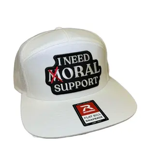 I Need Moral Support Hat - Curved Bill and Flat Bill options available