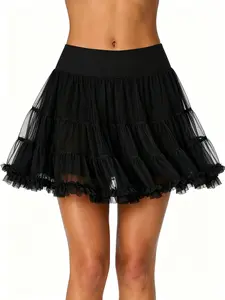 JOJOANS Women's Tennis Yoga Skirt, High-Waisted Tummy-Control Yoga Pants, Golf Shorts, Mesh Double-Pocket Design, for Sports and Casual Wear