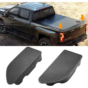 for GMC Sierra and Chevy Silverado Bed Rail Stake Hole Covers 2019-2024 2025, Truck Bonneau Covers Stake Pocket Plugs for Sierra Denali/SLE/SLT/AT4 and Silverado High Country/LT/LTZ (2 Packs)
