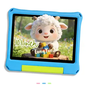 【Parent's Choice】10.1" Android Toddler Tablet for Kids, HD Display, Parental Controls & Learning Apps, Dual Cameras, Games, Learning, Movies, Music, Multi-Functional, EVA Shockproof Case, No Adapter – Children‘s Educational Tablet