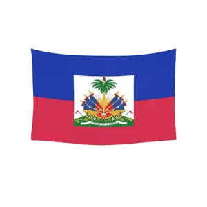 Haitian Flag Wall Hanging Tapestry - Hippie Art Tablecloth for Bedroom Dorm Living Room - Beach Blanket Tapestry for Home Decor valentine's gift for bf