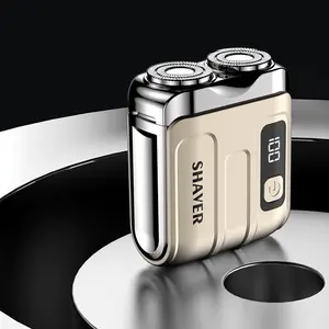 Men's Electric Shaver Dual Blades USB Rechargeable Lightweight Cordless Shaver Beard Trimmer Digital Display Compact Design Ideal Gift