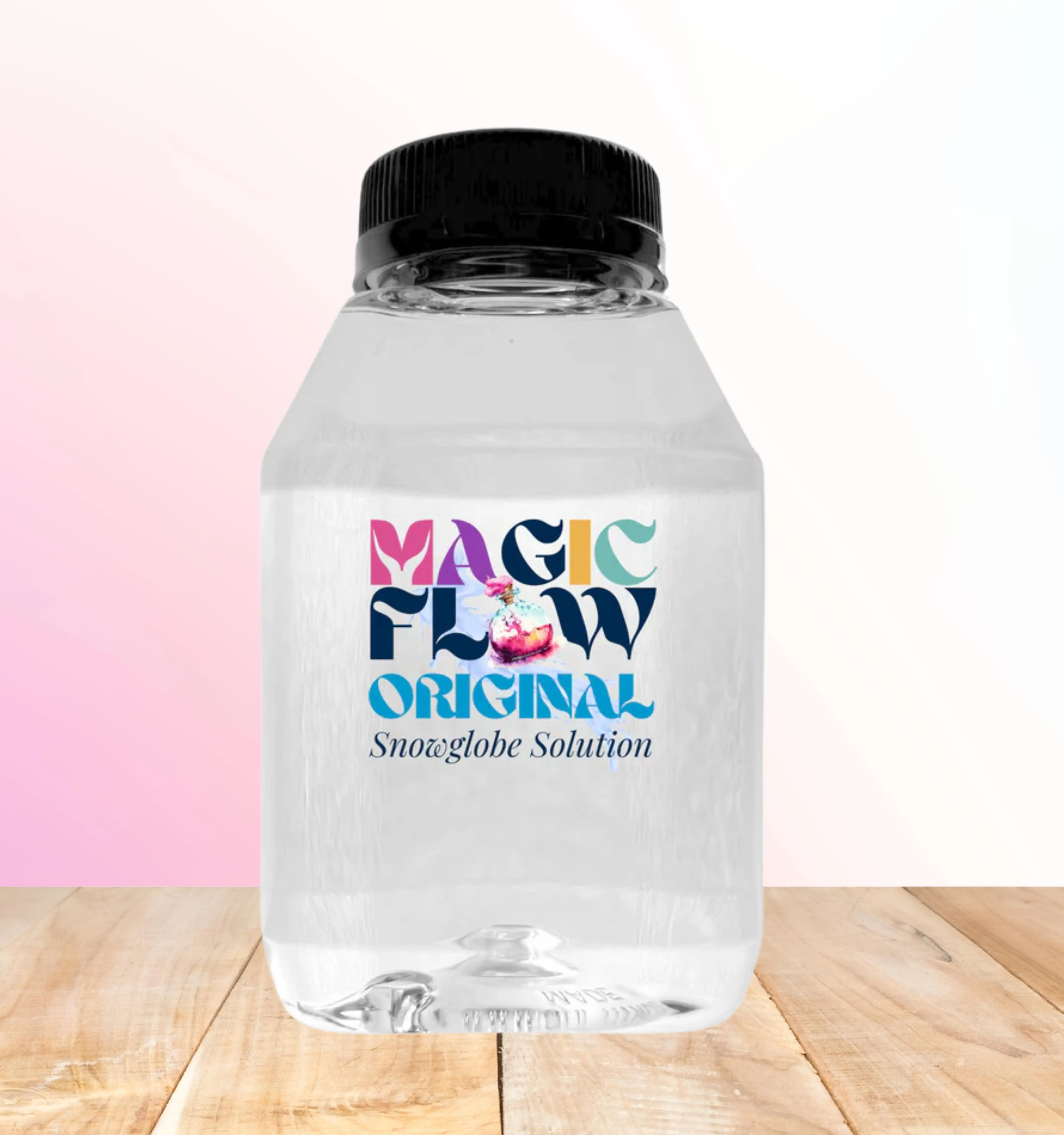 Magic Flow Original Suspended Glitter Solution - Medium Flow Art Supplies for Snowglobe Making, Sensory Bottles, Tumblers, Tumbler