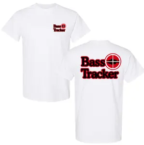 Bass Tracker Logo T-Shirt, Classic Outdoor Graphic Tee, Soft Cotton Blend Shirt, Boating Lifestyle Apparel for Men & Women, Fishing Enthusiast Gift