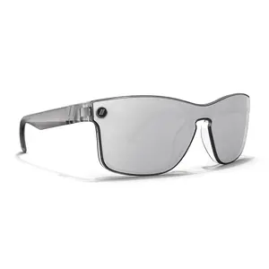Blenders Canyon X2 Silver Strike Sunglasses – Polarized Silver Mirror Lenses, UV400 Protection, Scratch‑Resistant, Gloss Crystal Gray Frame