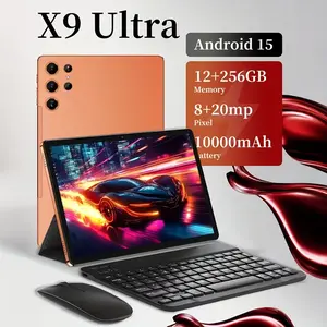 W&O Tablet 11 inches, 12GB RAM, 256GB ROM, Touchscreen, With Dual Camera, Bluetooth Keyboard, Case, Mouse, Stylus,5G, Type-c Charging Large Storage, Affortable Tablet, Portable, Cellphone Smartphone