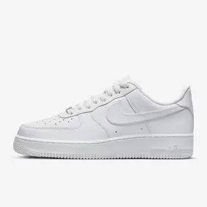 Nike Air Force 1 '07 Low Top Sneakers, Men's Women's White Classic Leather Casual Shoes, Streetwear Lifestyle AF1 CW2288-111