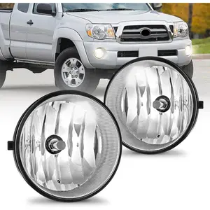 Toyota Fog Light Assembly for Tacoma 2005-2011 Tundra 2007-2013 Sequoia 2008-2017 Solara 2004-2006 H10 42W Bulbs Impact-Resistant Lens Plug & Play Installation Superior Visibility Signal Lamp