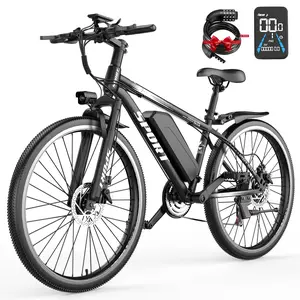 PikaBike G26 Electric Bike for Adults - 21-Speed Mountain Lightweight Ebike with Peak 1500W 30MPH Brushless Motor, 720Wh Removable Battery, 26X2.1 Tire Step Over E-MTB, PedalAssist Range: 40-70 miles