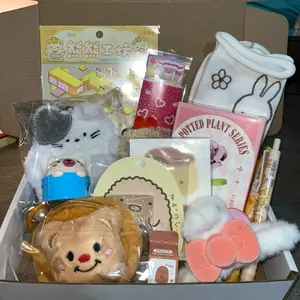 Kitty Mail Box Mini Scoop 13+ Stationery Items & Accessories in a Cute Gift Box