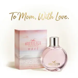 Hollister Wave Eau de Parfum 3.4 oz — Soft Floral Starfruit Quince Orchid Hibiscus ,Romantic Daydream ,Mother's Day Gift for Mom