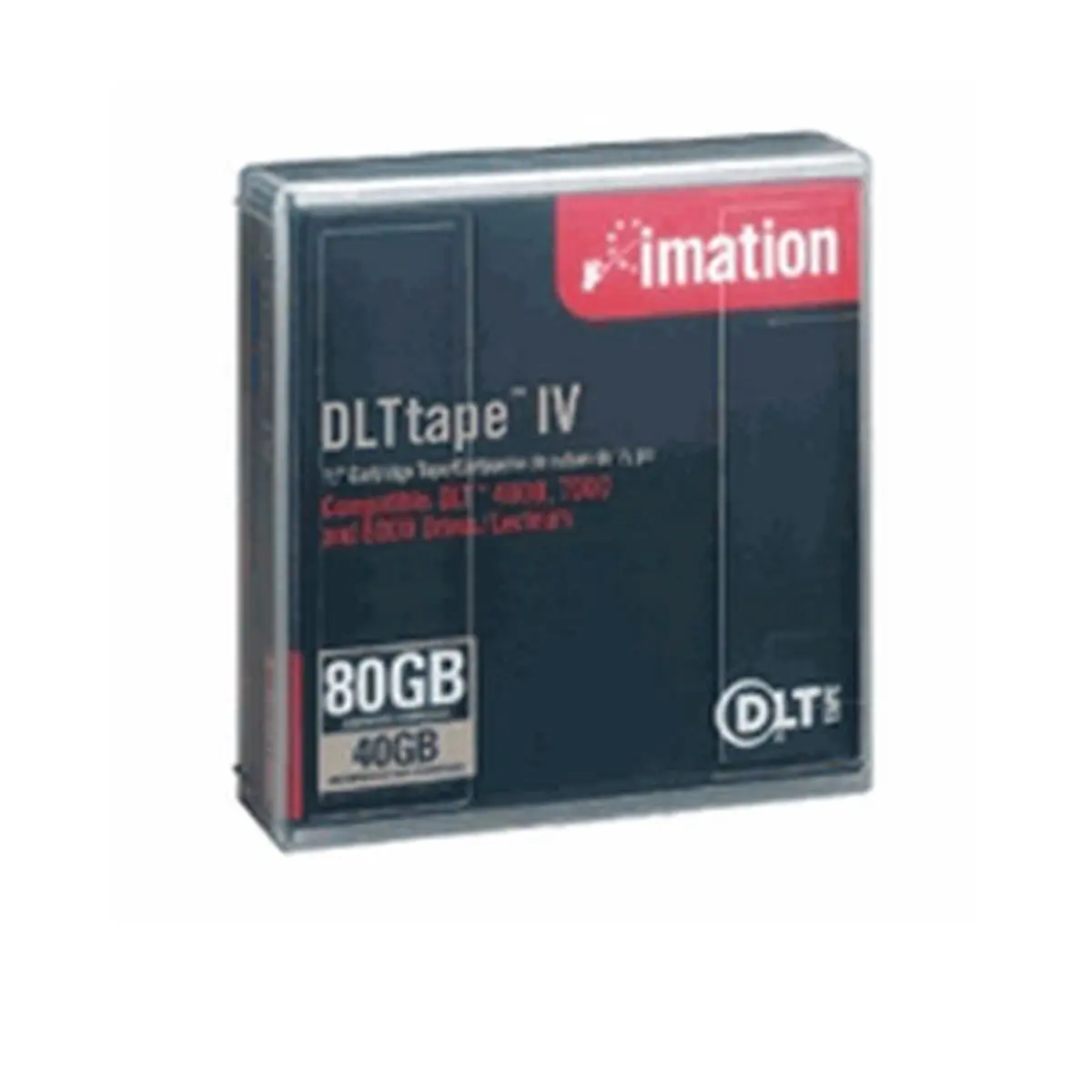 IMATION DLT IV Tape External Storage Data Cartridge - 40-80GB Capacity, Metal Particle Composition, Rugged Archive & Copy Tool with 1000000 Head Passes Durability for Reliable Data Protection, Backup