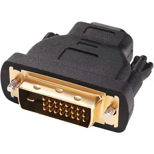 DVI to HDMI Adapter DVI Male to HDMI Female Bi-Directional DVI-D Port Converter 4K 1080P  Plated Connector