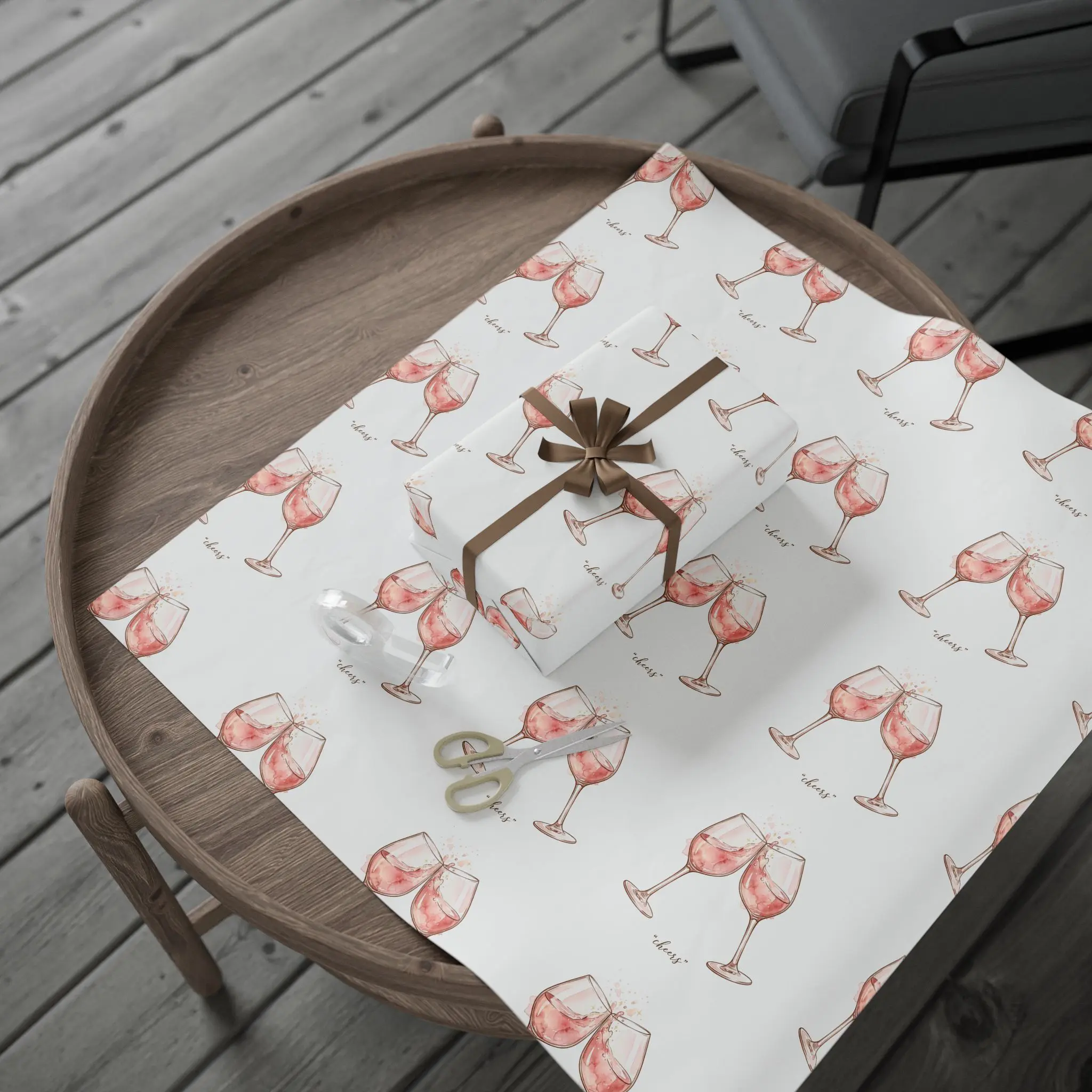 Rosé Wrapping Papers  | Cheers Beverage Party Wrap