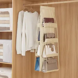 Wall Mounted Handbag Organizer Storage Rack for Closet Purse Display Shelf Hanging Bag Holder