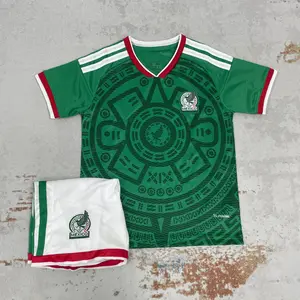 2026 Mexico National Team Kids' Short-Sleeve and Shorts Soccer Kit Set – Casual Soccer Jersey