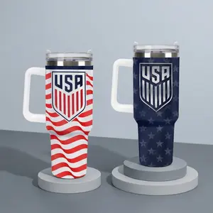 40oz USA World Cup 2026 Tumbler, USA Soccer Team Tumbler, Gift for Fans