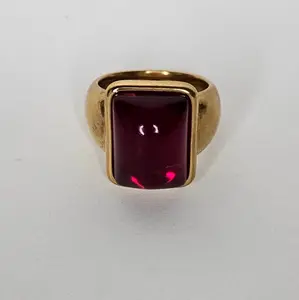 Orquídea Ring Red (Stainless Steel)(Anillo)