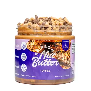 Toffee Caramel Peanut Butter Sweet Dip Flavor Toffee Pieces Dessert