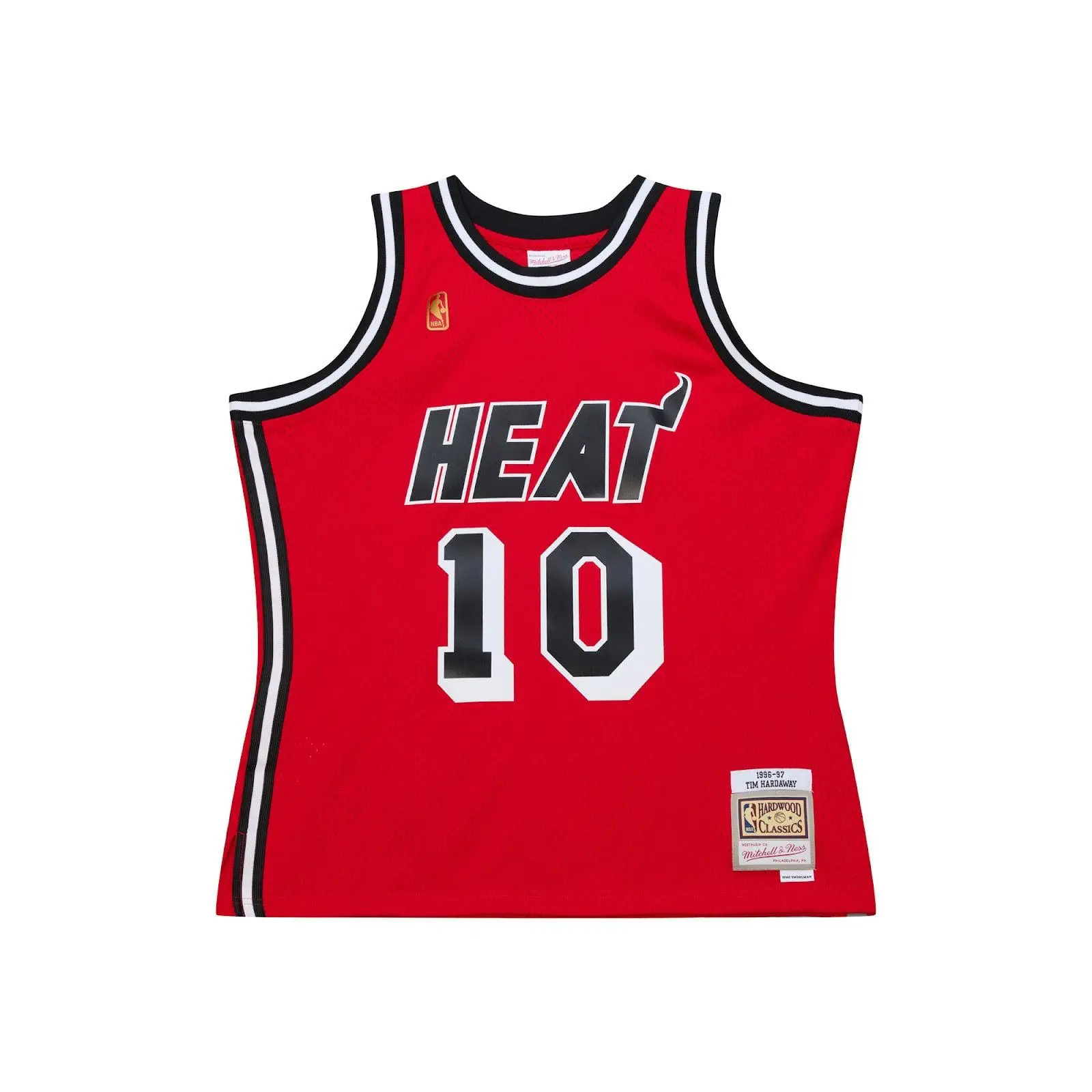 Tim Hardaway Miami Heat 1996-97 Red Swingman Jersey NBA Throwback Basketball Hardwood Classics Fan Gear Mitchell & Ness