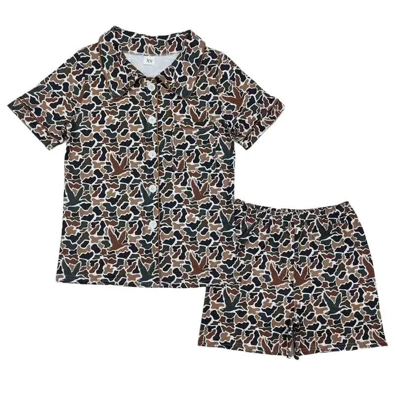 Women's Camouflage Pajama Set - Comfortable Nightwear, Soft Loungewear, Stylish Camo Pyjamas