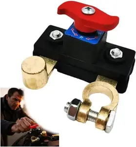 Car Battery Power Cut-Off Switch Breaker, 12-24v Advanced Disconnect for Efficient Battery Management, Pure Copper Stable Transmission High Conductivity Disconnect Switch Smart Battery Disconnect for Car Truck Boat Rv Supplies