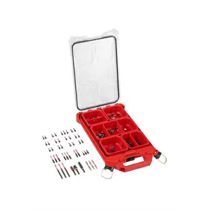 Milwaukee SHOCKWAVE Impact Duty Alloy Steel Driver Bit Set with PACKOUT Case (90-Piece)