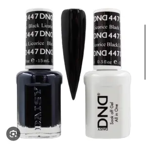 DND 447 Black Licorice Gel and Lacquer Duo nail care nail art