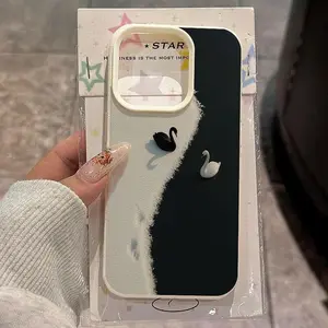 Lychee-patterned ivory white phone case suitable for Apple iPhone 17 16 15 14 13 12 11 Plus Pro Max series phones, compatible with iPhone cases 171615141312 11 11promax 13pro 14pro 15pro 16pro17Air 15promax 14promax 13promax