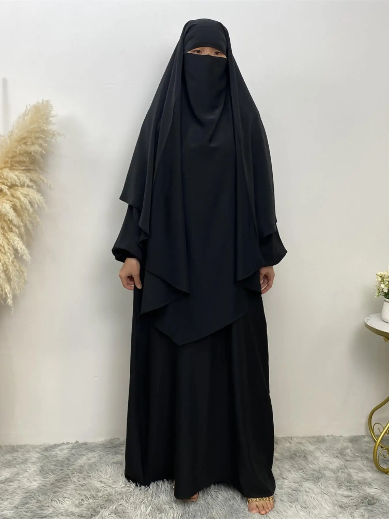 Women's Solid Color Hijab, Modest Comfortable Hijab for Daily Wear, Fashionable Muslim Clothing for Women