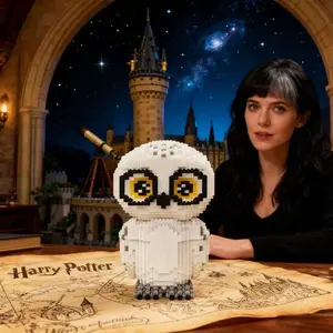 2063 Piece Owl Building Block Model Building Set Animal Creative Decoration, Room Ornament, Birthday Halloween Valentine Christmas Gift, Building Kit