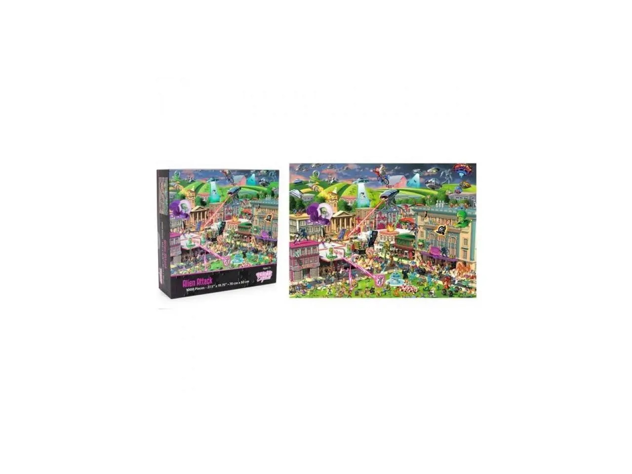 Alien Attack Sci-Fi Classics 1000-Piece Jigsaw Puzzle by Toynk