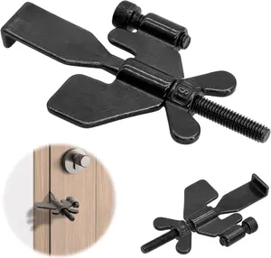 Portable Door Lock 1PCS Heavy Duty Adjustable Portable Security Lock for Home, Hotel, and Dorm - Adds Additional Security and Safety