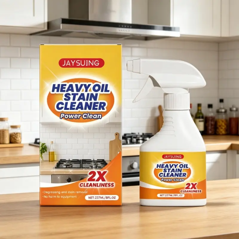 Heavy Duty Lemon Scented Kitchen Greasy Cleaning Spray, Powerful Cleaning Solution Home Supplies All-Purpose Cleaner - Degreasing, Oil Stain Removal, Contains Water, for Stove, Oven Hood, Sink
